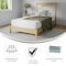 Flash Furniture 8" Twin Cooling Green Tea Memory Foam Mattress CL-MF101-8-T-GG - alternate 5
